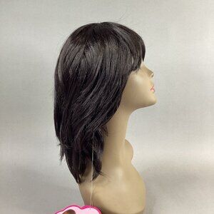 Cecibel Shoulder Length Wavy #2 Darkest Brown Synthetic Full Wig